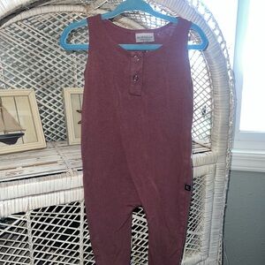 Jax&Lennon Burgundy sleeveless romper 6-12 months
